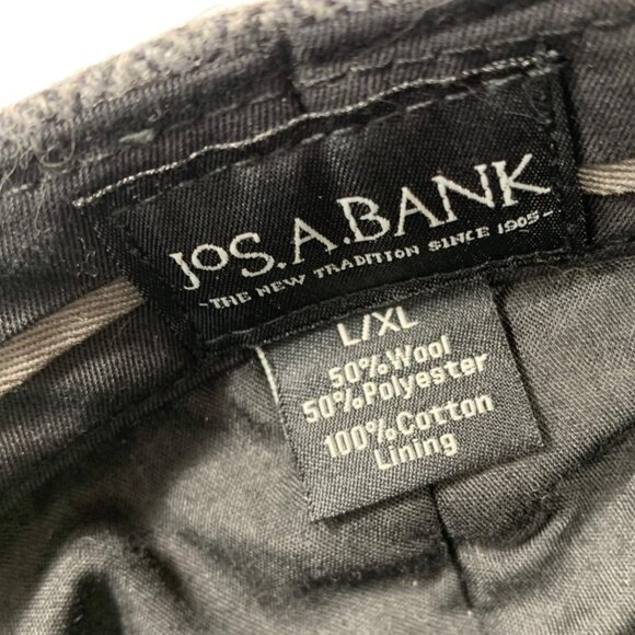 Jos. A. Bank Gray Herringbone Wool-Blend Newsboy Driver Flat Cap Mens SZ  L/XL - Picture 7 of 8